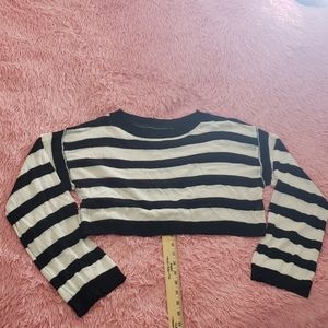 Striped Crop Sweater